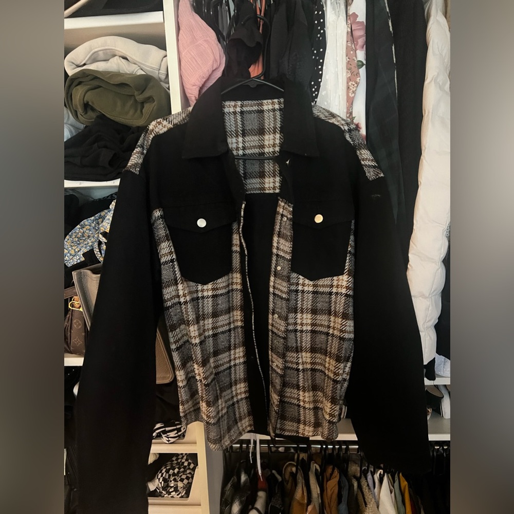 Jean/flannel jacket